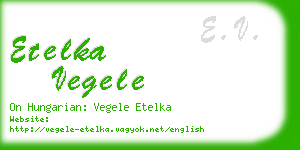 etelka vegele business card